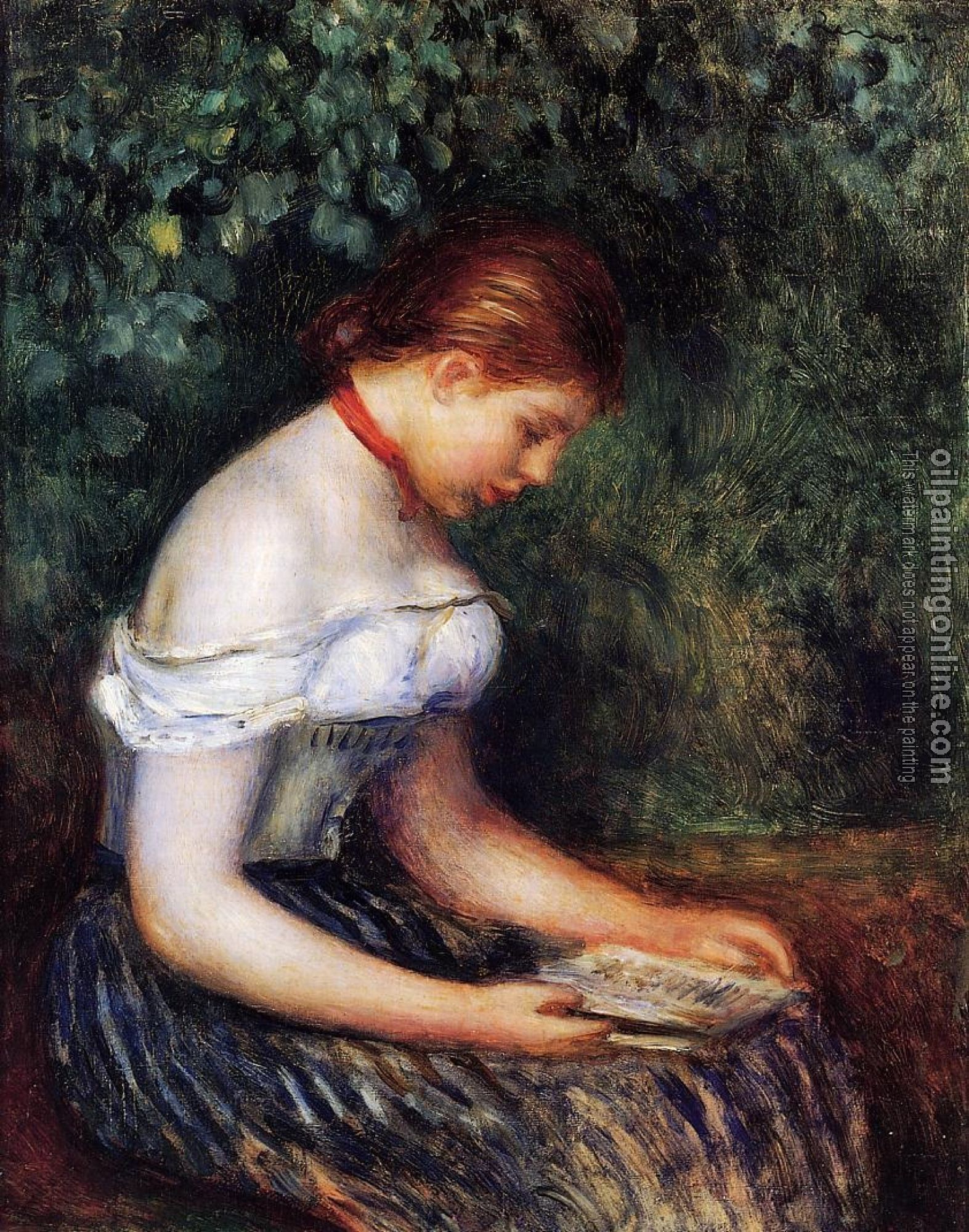 Renoir, Pierre Auguste - The Reader, Seated Young Woman